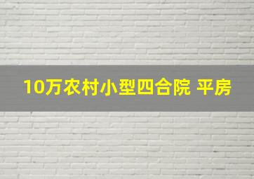 10万农村小型四合院 平房